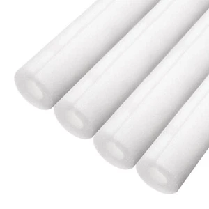 4pcs Pipe Insulation Foam Tube Split Pipe Lagging 10mm ID 22mm OD 3ft, White - Picture 1 of 7