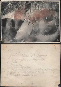 Foto aerea WW1 postazione difensiva Forte Dosso del Sommo 1915-1918 - Imagen 1 de 3