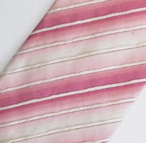 Corbata de seda BOSS rosa blanco a rayas - Imagen 1 de 6