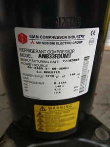 Compresor de aire acondicionado Mitsubishi ANB33FDUMT PUHZ-RP125VKA T97415773 - Imagen 1 de 4