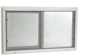 Tafco Keller Schieber Vinyl Fenster Doppelscheibe Isolierglas 32 Zoll x 22 Zoll weiß - Bild 1 von 12