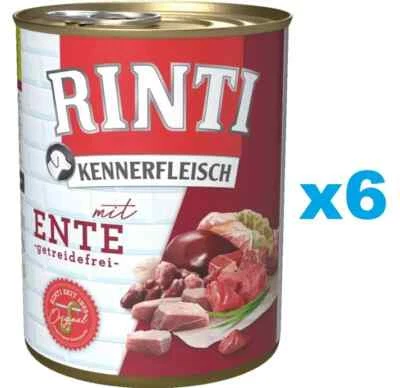 6x400 g RINTI Kennerfleisch Ente Nassfutter getreidefrei alle Rassen - Bild 1 von 2