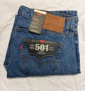 Levis 501 Herren Straight Fit Jeans Denim Original Fit Hose Neu Mit Etikett - Bild 1 von 18