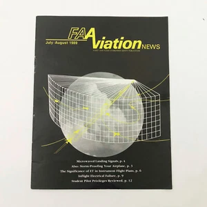 FAA Aviation News Magazine July August 1989m Vintage - Bild 1 von 5