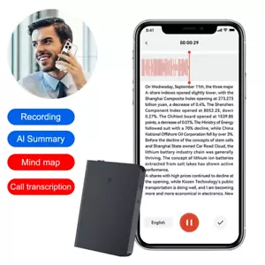 AI Voice Recorder Real-time Transcription 58 Languages Translation Recording - Picture 1 of 16