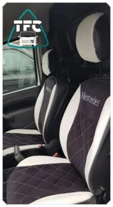 SEAT COVERS FOR MERCEDES CITAN ECO LEATHER+ALCANTARA Bentley Stitching & logos - Picture 1 of 4