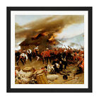 De Neuville Defence Rorke's Drift Painting Square Framed Wall Art 16X16 In