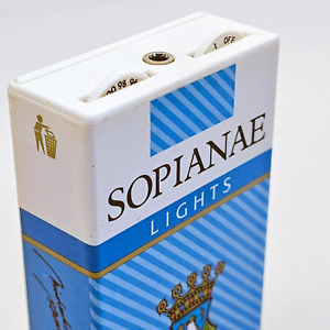 Vintage RARE cigarette advert transistor pocket radio Hungary 1990's ,,Sopianae"