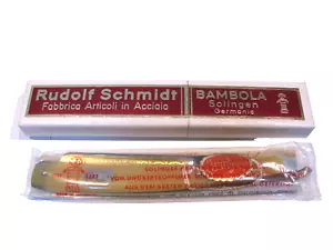 SEALED VINTAGE RAZOR RUDOLF SCHMIDT BAMBOLA SOLINGEN RASOIO 189 FREEHAND GERMANY - Foto 1 di 7