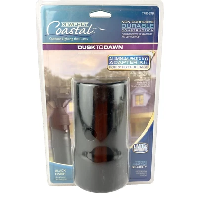 Newport Coastal Dusk To Dawn Lamp Post Adapter Kit 7780-21B Black 3" Post - Image 1 of 4