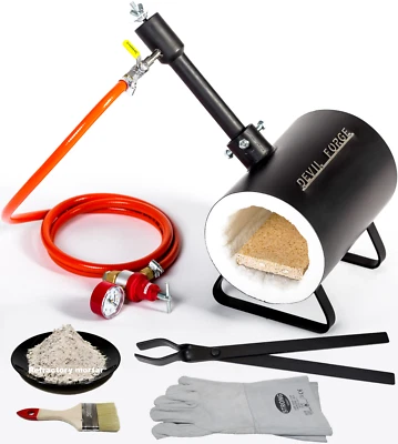 DEVIL FORGE DFS Schmelzofen Schmiedeofen Gasofen Gasbrenner Propangas