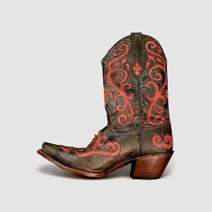 Tony Lama Cowboy Western Boots Size 9 B Style VF 3023 , 9B Made In Mexico Used - Picture 1 of 23