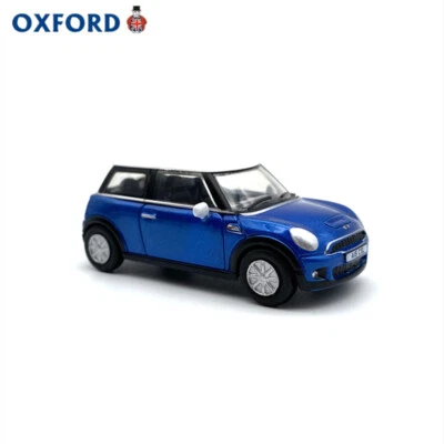 OXFORD BMW mini Mini Cooper laser blue car model alloy simulation ornaments 1:76 - Image 1 of 4
