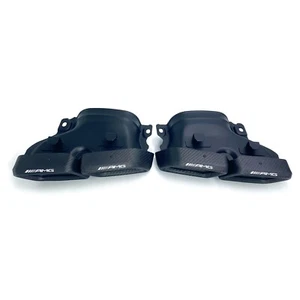 For Mercedes Benz GLC GLE C-Class W205 For AMG Carbon Fiber Exhaust Tip Pipe - Picture 1 of 8