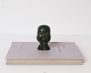 Bronze Buddha Head, Figurine, Bronze Art, Gift for Him, Home Gift, Spiritual - Picture 1 of 6