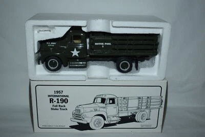First Gear 1:32 1957 International R-190 Stake Truck Motor Pool R-100 US Army - Image 1 of 4