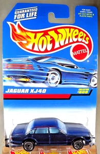 1997 Hot Wheels Mainline/Collector #609 JAGUAR XJ40 Dark Blue w/Chrome Lace Sp - Picture 1 of 5