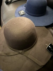 Women’s hats 1 Brown 1 Blue - Picture 1 of 3