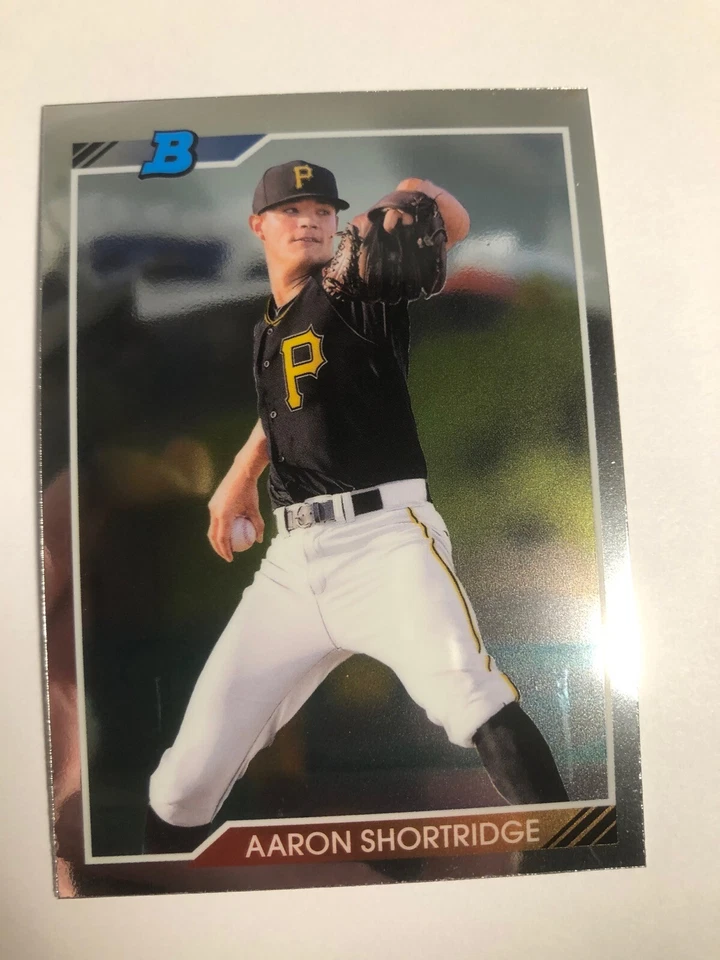 2020 Bowman Heritage Chrome Prospects Aaron Shortridge Pirates 92CPSHR - Image 1 of 1