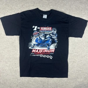 Camiseta Yamaha Snowmobile Racing Máximo Rendimiento Negra Hombre’s Camiseta Grande - Imagen 1 de 8