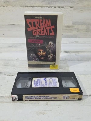 Scream Greats Vol. One 1 Tom Savini, Master of Horror Effects (1986) VHS Rental - Image 1 of 4