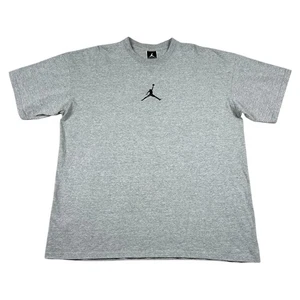 Vintage Air Jordan Jumpman T Shirt Center 3D Raised Logo Mens Size XL Gray Y2K - Picture 1 of 11