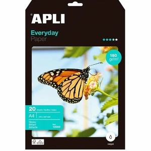 Papier Photo Glacé Apli 12080 A4 20 Volets [20 Unités] - Afbeelding 1 van 1