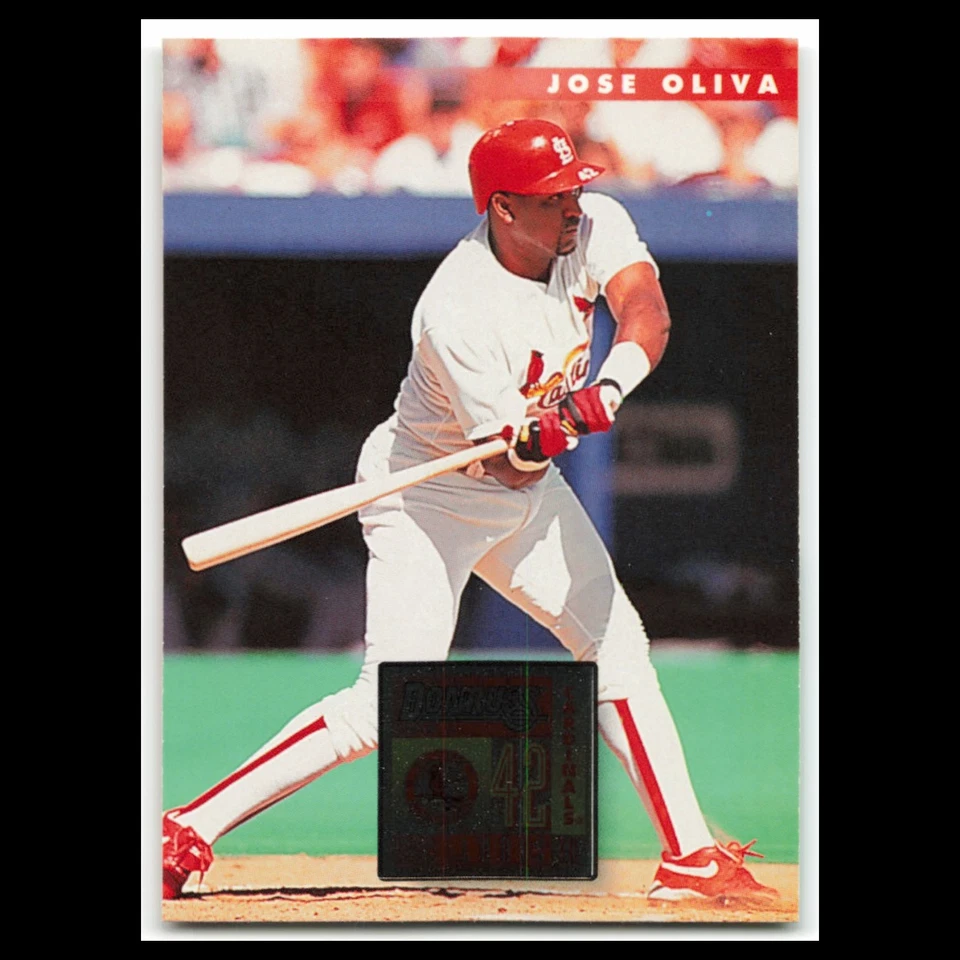 Jose Oliva #417 1996 Donruss St. Louis Cardinals Baseball Card MLB NM - Image 1 of 3