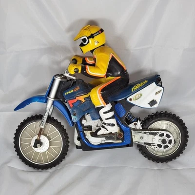 Vintage Tyco RC X-Treme Jeremy McGrath Yamaha Dirt Bike No Remote Untested Parts - Image 1 of 4