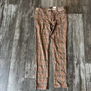 J. McLaughlin Becca Leggings in Tattersall Karo kariert Stretch Damengröße 4 neu mit Etikett - Bild 1 von 9