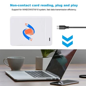 Fotocopiatrice schede NFC 125 KHZ 13,56 MHZ ID IC lettore schede scrittore decodifica crittografata - Foto 1 di 17