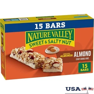 Barras de granola dulces y saladas bocadillo masticable de almendra 15 barras 18 oz Energy Boost nuevo - Imagen 1 de 10