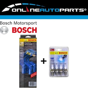 Ignition Lead Set + Spark Plugs for Baleno SY416 1995-1999 G16B 1.6L - BOSCH - Picture 1 of 3
