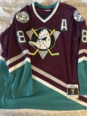 Camiseta Mitchell & Ness Anaheim Ducks Teemu Selanne Talla XL Foto 1 de 4