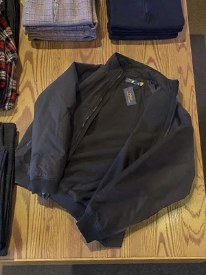 Новый с Ярлыками POLO Ralph Lauren Мужская куртка-бомбер флис подкладка средний черный розничной $200 - Изображение 1 из 3