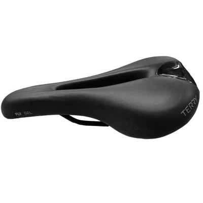 Terry Fly Cromoly Gel, Mens Touring Bike Saddle Seat, Comfortable Center Cutaway - Image 1 of 4