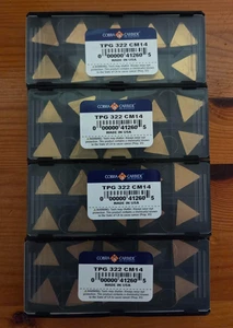TPG 322 | QTY: 40 | TURNING INSERTS | USA | CARBIDE | TiN/TiC/TiCN/TiN - Picture 1 of 3