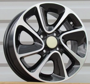 4X 14 Inch 4X100 Hyundai RacingLine Style Black Polished Wheels: Fit For i10,i20 - Picture 1 of 1