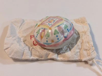 Silbato flauta musical Ocarina de arcilla cerámica pintado a mano hecho a mano 2,25" Foto 1 de 4