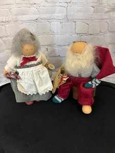 Vintage 1989 Country 10" Mr & Mrs Weihnachtsmann Set - Bild 1 von 8