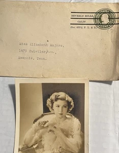JOSEPHINE HUTCHINSON 1930’s Movie Star Photo & Original Envelope Stamped - Picture 1 of 4