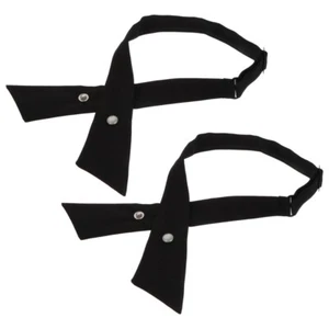 Fabric Bow Tie Adjustable Cross Bowtie Necktie School Uniform Bow Tie - Picture 1 of 12