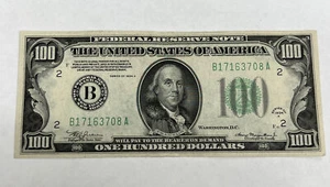 1934 A $100 Federal Reserve Note - B New York- Extremley Nice Note! Crisp - Picture 1 of 7