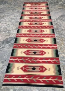 Vintage Turkish Runner,Kitchen Runner,Flatweave Kilim,Handwoven Runner,3x11 ft - Picture 1 of 9