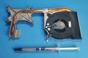 Dell Latitude E6400 Laptop CPU 4pin Fan CPU Heatsink Assembly, Screws & Compound - Picture 1 of 2