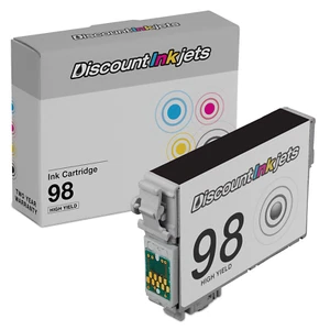 Reman T098120 T098 Ink Cartridge for Epson 98 BLACK Artisan 700 710 725 730 837 - Picture 1 of 7