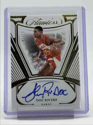 DOC RIVERS 2023-24 FLAWLESS AUTOGRAPH BASKETBALL GOLD HAWKS AUTO 03/10 - Image 1 of 2