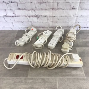 Extension Cable Job Lot - 5 x Mixed 240v UK 3 Pin Extension Cables - Picture 1 of 6