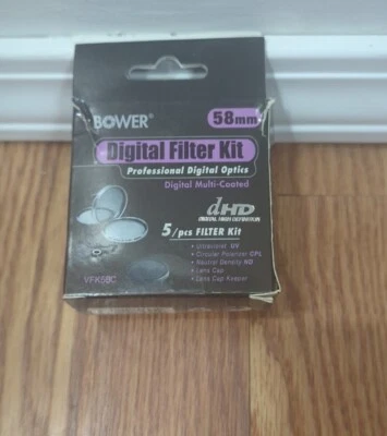 Bower Digital HD 58mm UV Filters New In Open Box  - Image 1 of 2