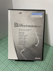 Microsoft Office Enterprise 2007 (Home Use) w/Key (Word, PowerPoint, Excel, Etc) - Picture 1 of 3